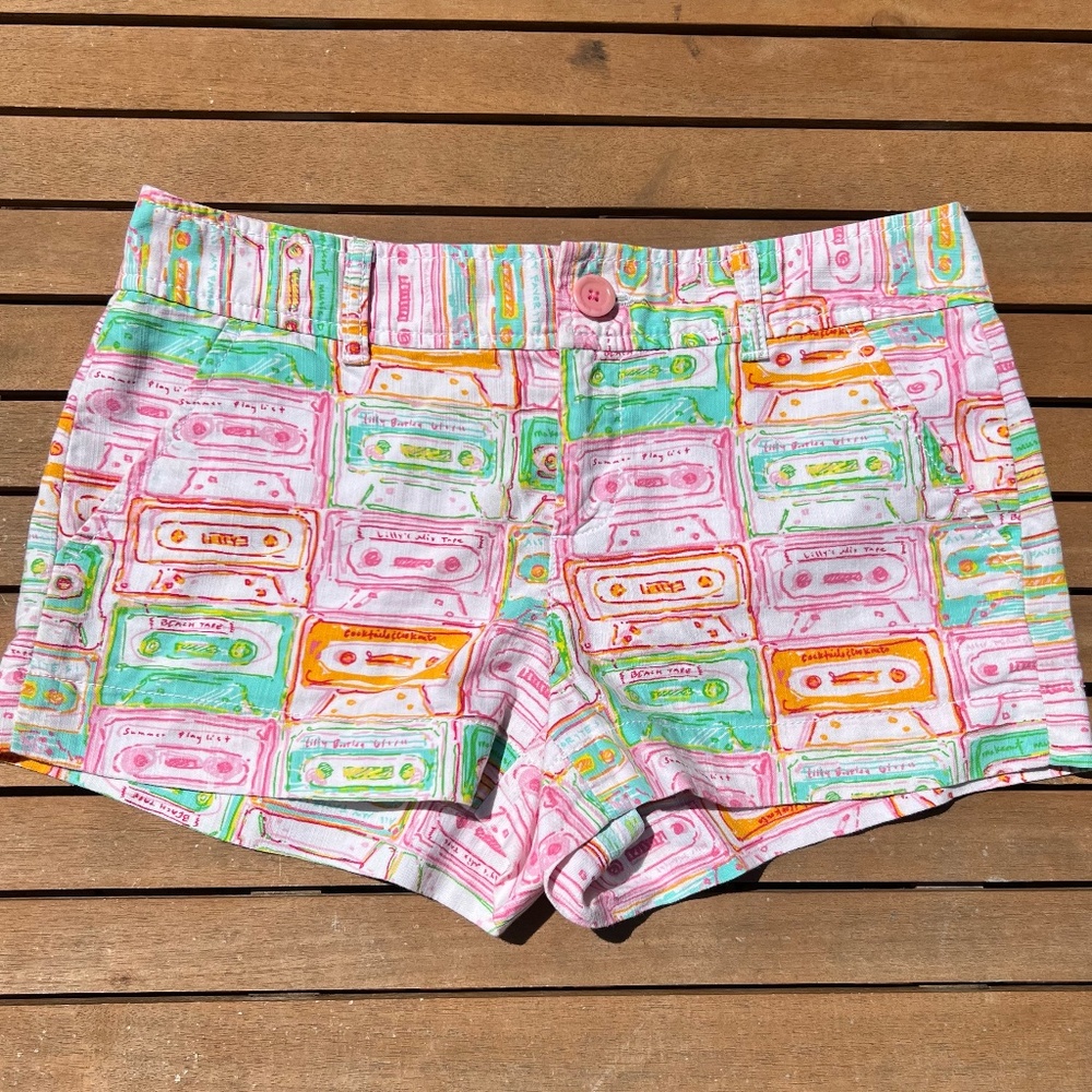 Lilly Pulitzer Summer Mix Tape Shorts Size 2